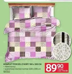 Selgros Komplet pościeli z kory 160x200 cm oferta