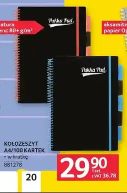 Selgros Kołozeszyt A4 Pukka Pad 100 kartek oferta