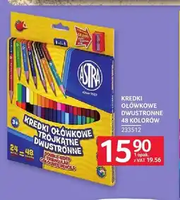 Selgros Kredki ołówkowe dwustronne Astra 48 kolorów oferta
