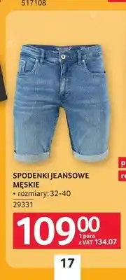Selgros Spodenki jeansowe męskie oferta