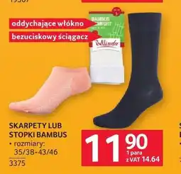 Selgros Skarpety bambusowe oferta