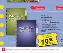 Selgros Kołozeszyt B5 Pukka Pad 100 kartek oferta