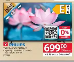 Selgros Telewizor Philips 43PFS5500/12 oferta