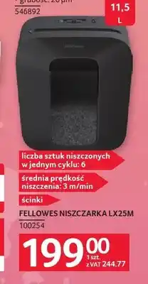 Selgros Niszczarka Fellowes LX25 m oferta