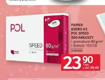 Selgros Papier ksero A3 Pol Speed 500 arkuszy oferta