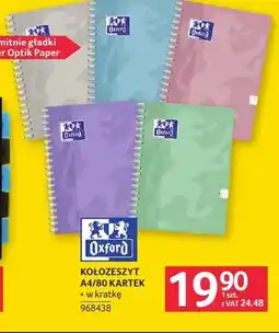 Selgros Kołozeszyt A4 Oxford 80 kartek oferta