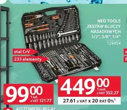 Selgros Zestaw kluczy nasadowych Neo Tools oferta