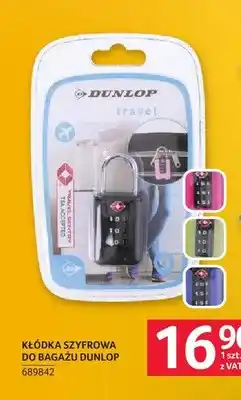 Selgros Kłódka szyfrowa do bagażu Dunlop oferta