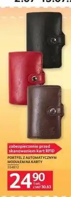 Selgros Portfel z automatycznym modułem na karty oferta