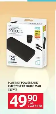 Selgros Powerbank Platinet PMPB20SETB 20000mAh oferta