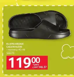 Selgros Klapki męskie Calvin Klein oferta