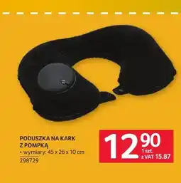 Selgros Poduszka na kark z pompką oferta