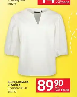 Selgros Bluzka damska ze stójką oferta