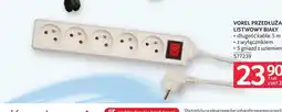 Selgros Przedłużacz listwowy Vorel biały oferta