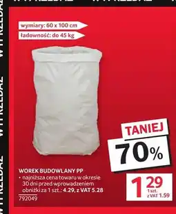 Selgros Worek budowlany PP oferta