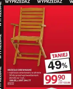 Selgros Krzesło drewniane oferta