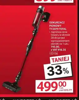 Selgros Odkurzacz pionowy Tefal oferta