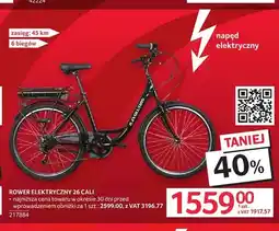 Selgros Rower elektryczny 26 cali R-Evolution oferta