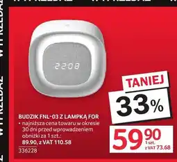 Selgros Budzik FNL-03 z lampką For oferta