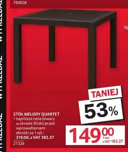 Selgros Stół Melody Quartet oferta
