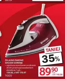 Selgros Żelazko parowe Gorenje oferta