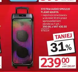 Selgros System audio Manta SPK5220 Flame oferta
