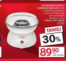 Selgros Urządzenie do waty cukrowej CTC oferta