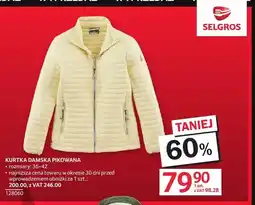 Selgros Kurtka damska pikowana oferta