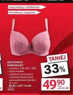 Selgros Biustonosz koronkowy oferta
