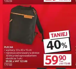 Selgros Plecak 33x43x15 cm oferta