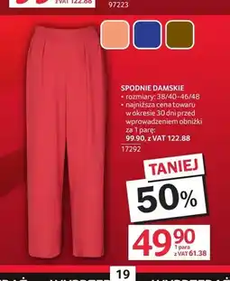 Selgros Spodnie damskie oferta