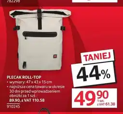 Selgros Plecak roll-top 47x43x15 cm oferta