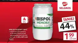 Selgros Wkład olejowy Bispol Memoria oferta