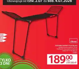 Selgros Suszarka do ubrań Vileda Infinity Flex Black oferta