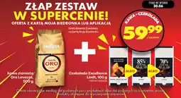 Biedronka Kawa ziarnista Oro Lavazza, 500 g + Czekolada Excellence Lindt, 100 g oferta