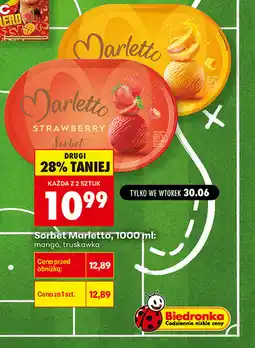 Biedronka Sorbet Marletto oferta