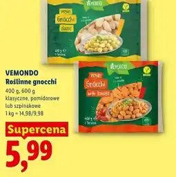 Lidl Roślinne gnocchi szpinakowe VEMONDO oferta