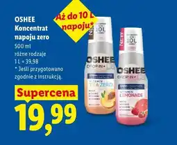 Lidl Koncentrat napoju zero Oshee Drop In Vitamin Lemonade oferta