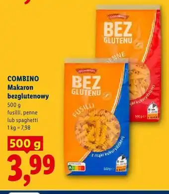 Lidl Makaron bezglutenowy spaghetti Combino oferta