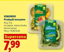 Lidl Przekąski warzywne Vemondo mix warzyw oferta