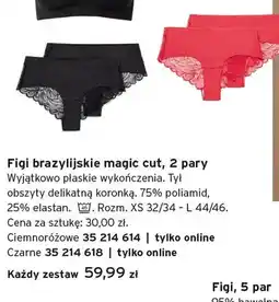 Tchibo Figi brazylijskie magic cut czarne 2-pak oferta