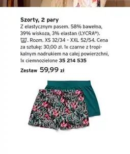 Tchibo Szorty damskie Tchibo 2-pak oferta