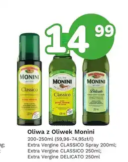 Limonka Oliwa z oliwek Monini Extra Vergine Classico Spray oferta