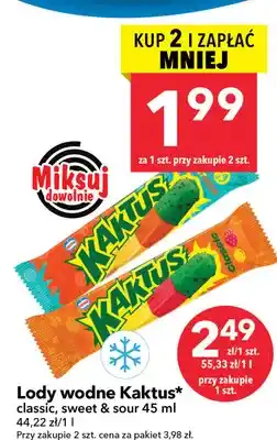 Lewiatan Lody wodne Kaktus classic oferta
