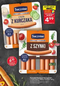 Lewiatan Parówki Premium Tarczyński z fileta z kurczaka oferta