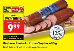 Biedronka Kiełbasa Żywiecka Kraina Wędlin 600 g oferta