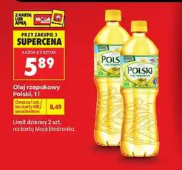 Biedronka Olej rzepakowy Polski, 1l oferta
