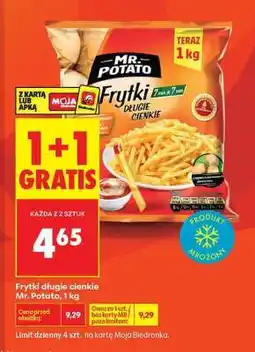 Biedronka Frytki długie cienkie Mr. Potato 1 kg oferta