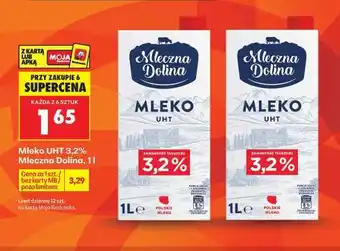 Biedronka Mleko UHT 3,2% Mleczna Dolina, 1l oferta