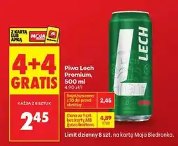 Biedronka Piwo Lech Premium, 500 ml oferta